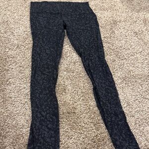 Lululemon Athletica Black Patterned Leggings